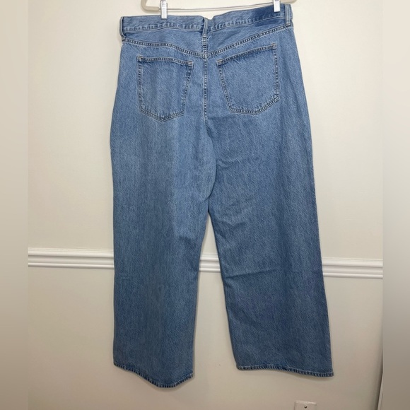 NWT A&F High Rise Wide Leg Jean Medium Wash 34 Long - Picture 8 of 15